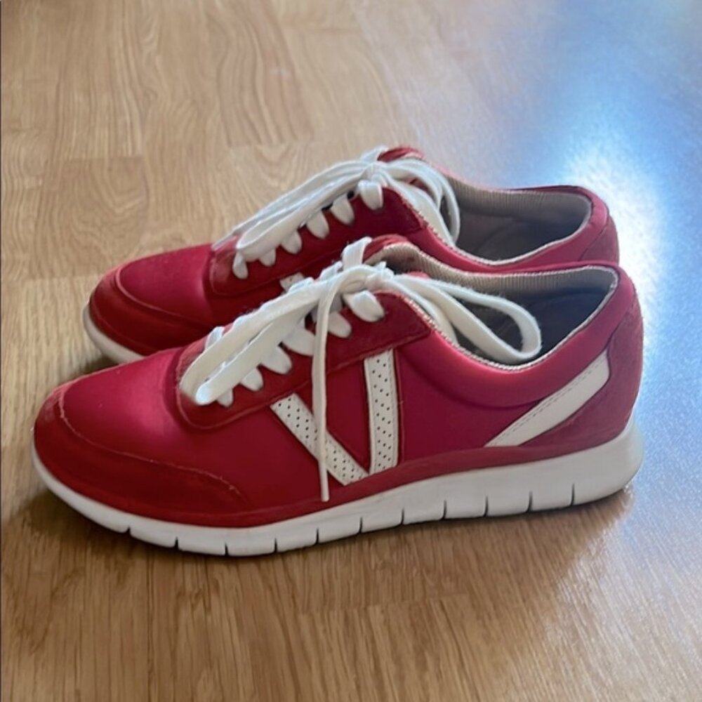 Vionic Red and White Sneakers